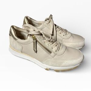 🌻NEW Paul Green Tate Biscuit Combo Leather Sneaker Size 5 = US Size 7.5